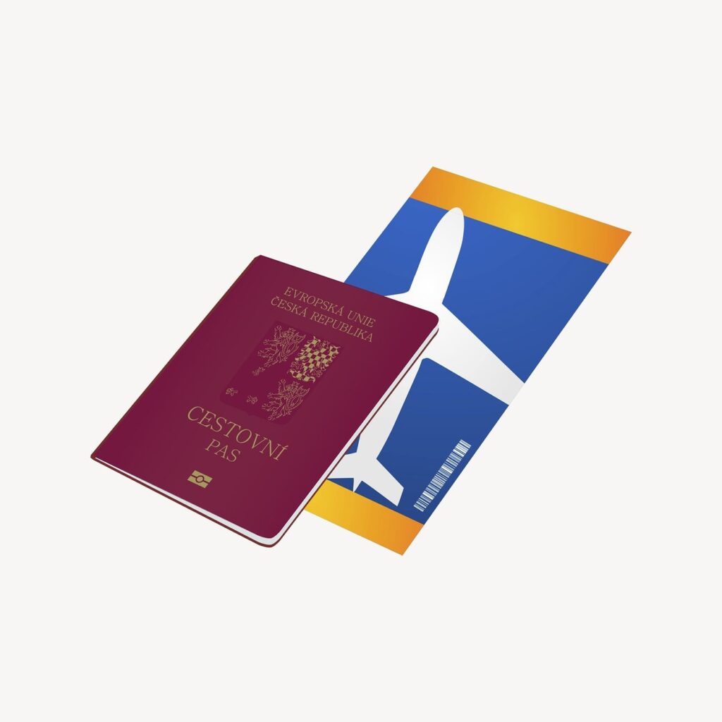 Passport clipart, illustration vector
